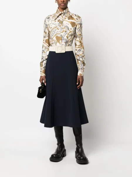 Cămașă Moschino de mătase cu imagine