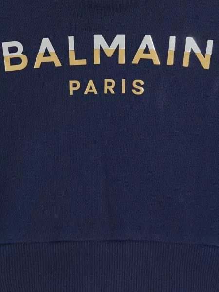 Bluza z kapturem dziecięca Balmain niebieska