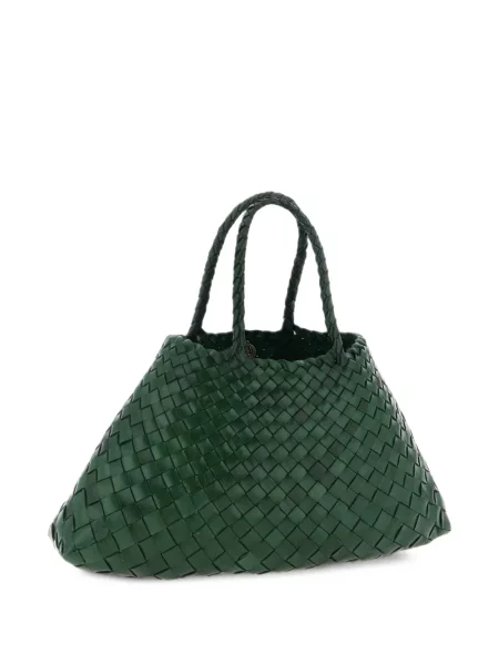 Geantă shopper Dragon Diffusion din piele verde