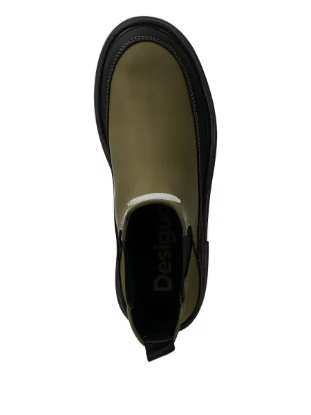Botine Desigual cu platformă verde