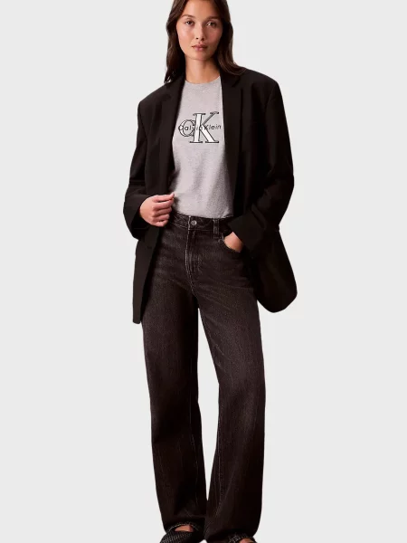 Класична футболка Calvin Klein Jeans сіра