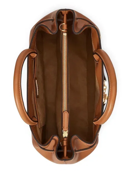 Шкіряна сумочка Lauren Ralph Lauren чорний