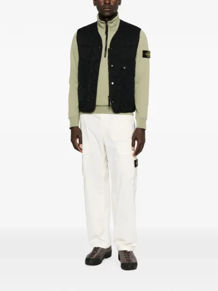 Matlasat vestă Stone Island cu strasuri negru