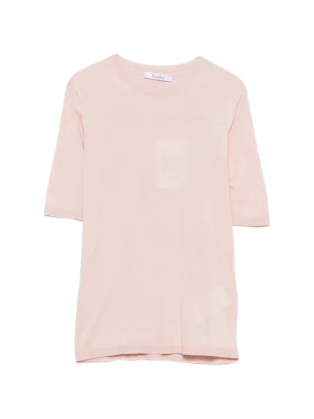 Scurt tricou Max Mara tricotate roz