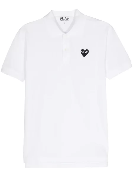 Polo Comme Des Garcons Play alb