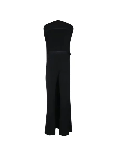 Rochie maxi Tom Ford de mătase fără mâneci negru