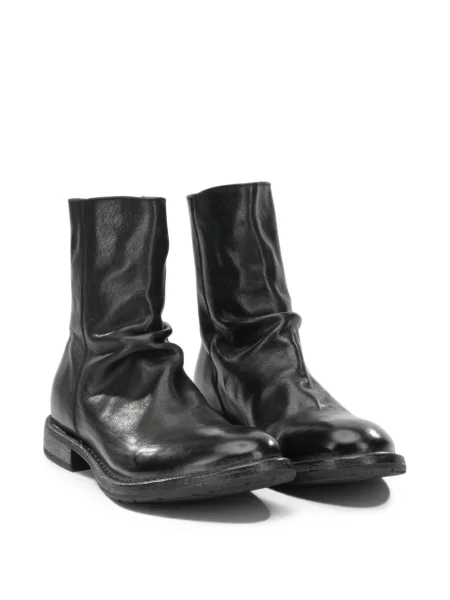 Botine Moma din piele negru