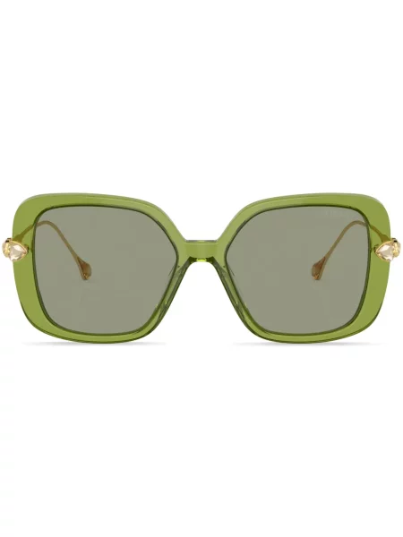 Ochelari de soare Swarovski de cristal verde