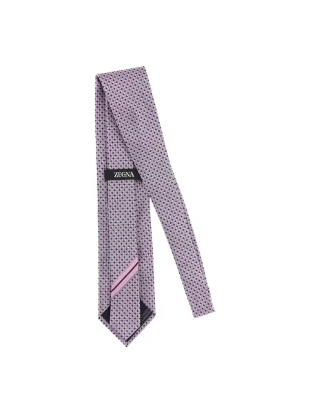 Zegna Krawat rosa różowy