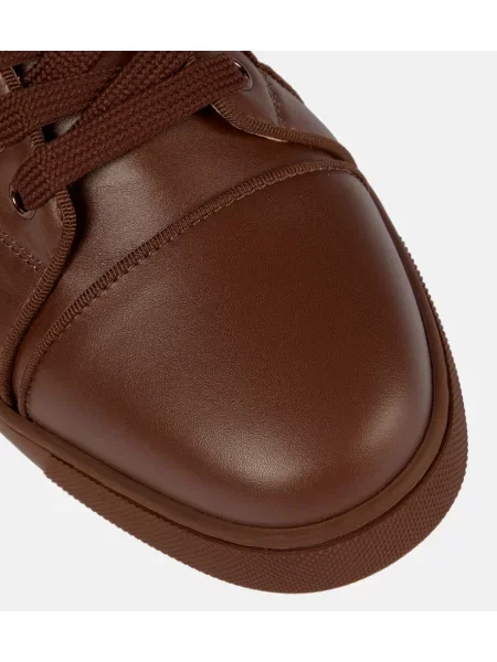 Bőr sneaker Christian Louboutin barna