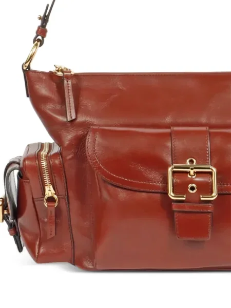 Geanta de piele Chloé din piele maro