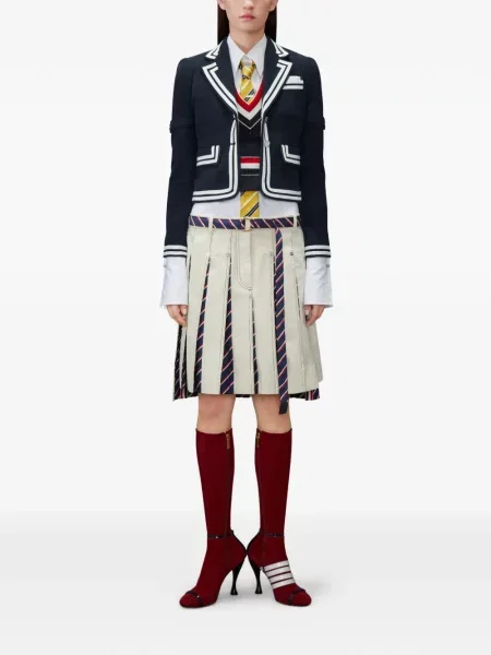 Decupat geacă Thom Browne albastru