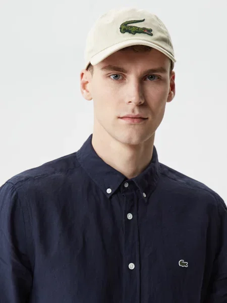 Лляна Сорочка Lacoste синій