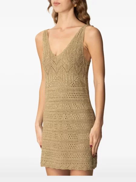 Rochie mini Twinset de costum auriu