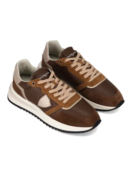 Buty do biegania Philippe Model skórzane do biegania brązowe