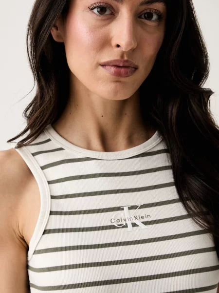 Calvin Klein Jeans рокля по тялото от с бежово