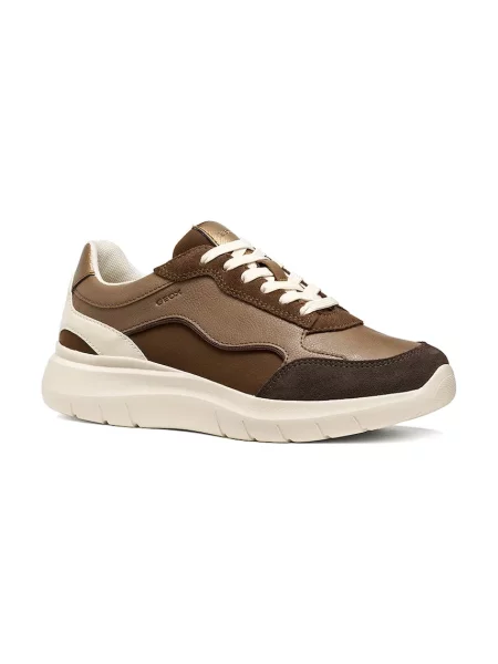 Geox D PLUMMERY sneakersy brązowe