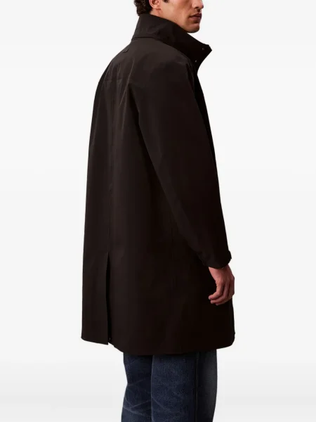 Palton Calvin Klein cu glugă negru