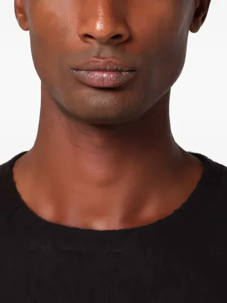 Пуловер Drumohr с кръгло деколте черно