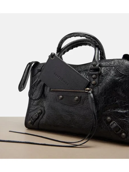 Geantă shopper Balenciaga din piele negru