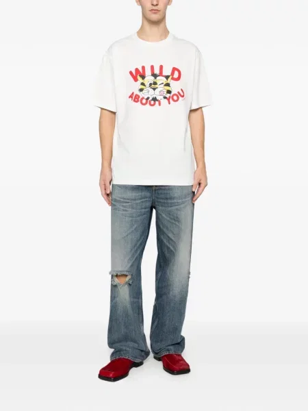 Tricou Kenzo cu imagine alb