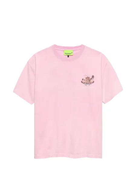 Tricou New Amsterdam cu imagine roz