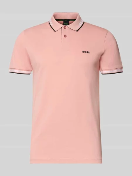 Koszulka polo z czystej bawełny krój slim fit model PAUL' Boss Green