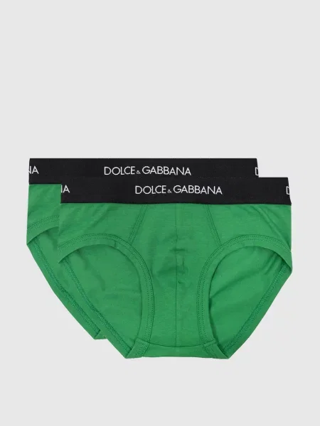 Дитячий набір трусів-сліпів з візерунком логотипа Dolce&gabbana зелений