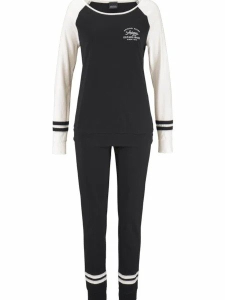 ARIZONA Pižama ecru črna