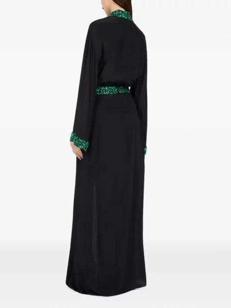 Rochie maxi Roberto Cavalli cu paiete plic negru