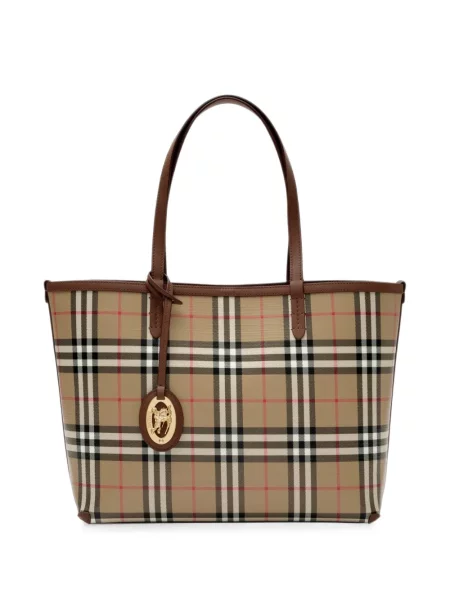 Geantă shopper Burberry în carouri