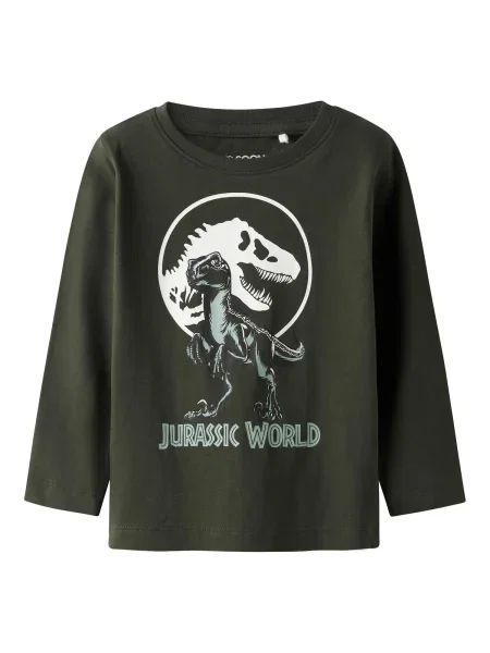 TWO SOON Tricou Jurassic World verde pin / verde pastel alb