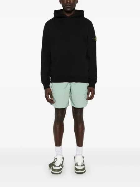 Hanorac cu glugă Stone Island cu strasuri negru