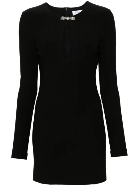 Rochie mini Blumarine din jerseu de costum negru