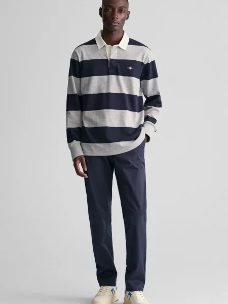 Чиносы Gant из твилла синие