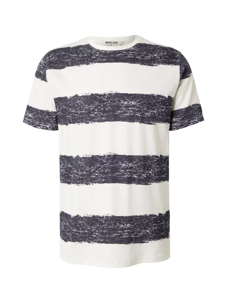 INDICODE JEANS Tričko Paint modrý melír bílá