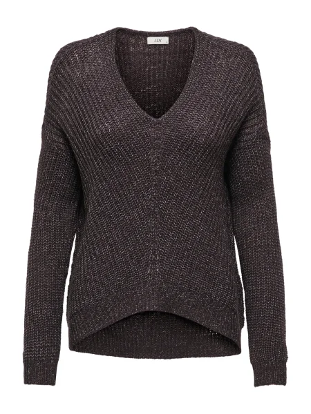 JDY Pulover JDYNEW MEGAN temno rjava