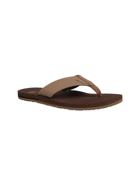 Sandále Volcom z nubuku hnedá
