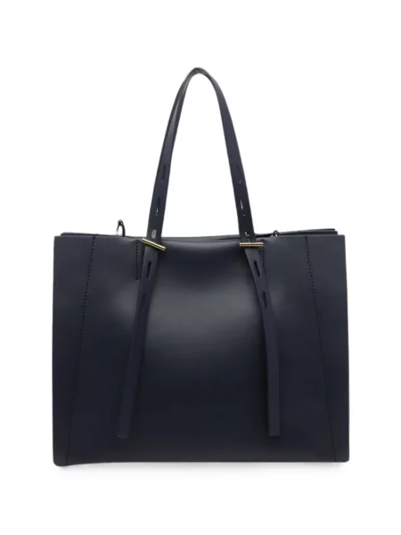 Geantă shopper Minobossi din piele albastru