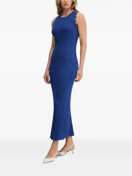 Rochie midi Morgan fără mâneci albastru
