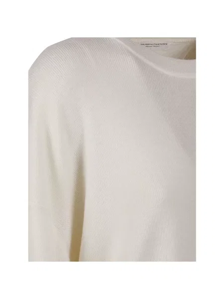 Dzianinowy sweter Majestic Filatures beżowy