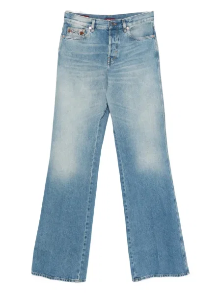 Trapéz kiszélesedő farmer Gucci kék