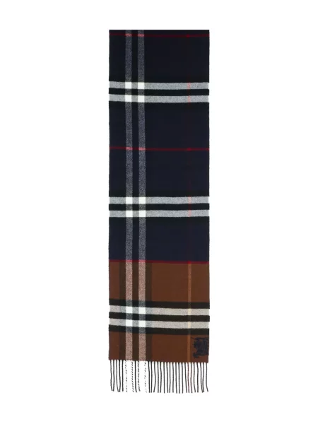 Fular Burberry din cașmir albastru