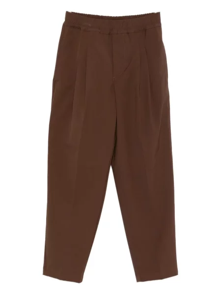 Pantaloni Yes London plisate maro