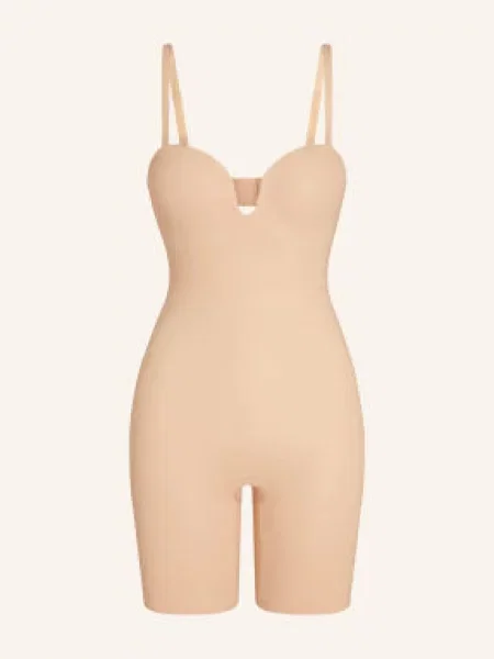 Spanx Tvarující Body Spanxshape™ Suit Your Fancy Bez Ramínek Do Poloviny Stehen Bs béžová