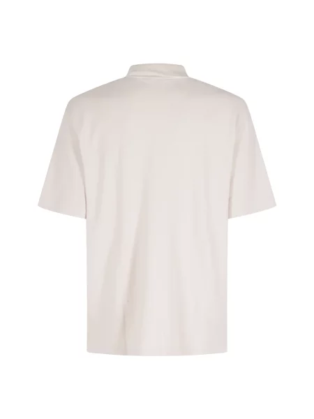 Koszulka polo Maison Kitsune różowa