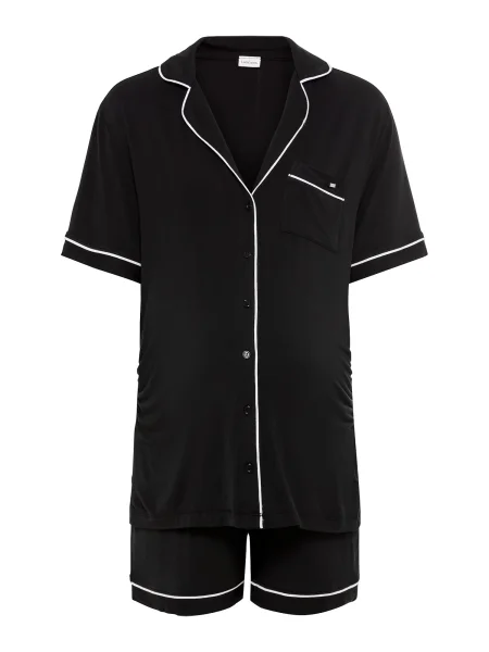 LASCANA Pantaloni scurți negru alb