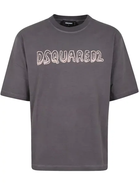 Tricou Dsquared2 cu imagine gri