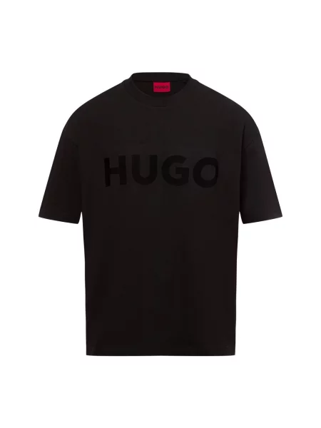 HUGO T-Shirt Dinkee Oversize czarny
