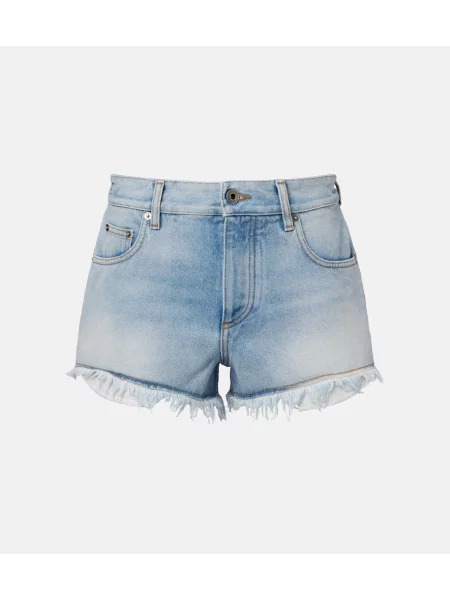 Pantaloni scurți din denim Loewe albastru